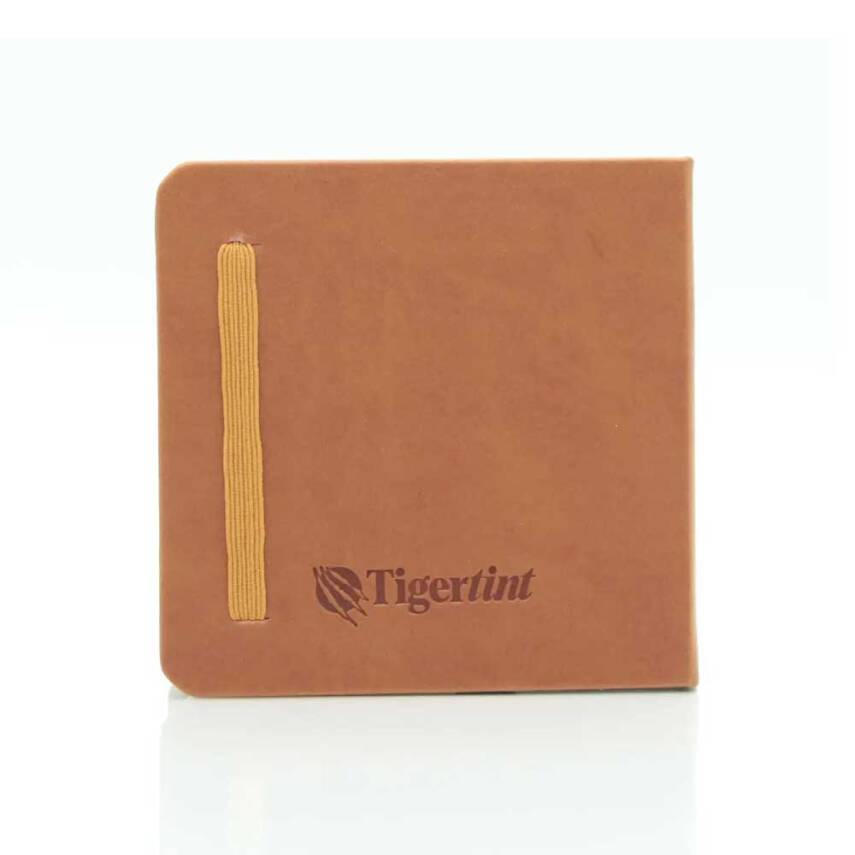 Tigertint Hard Cover Sketchbook 140 g 12x12 cm 80 Sheets Brown - 1