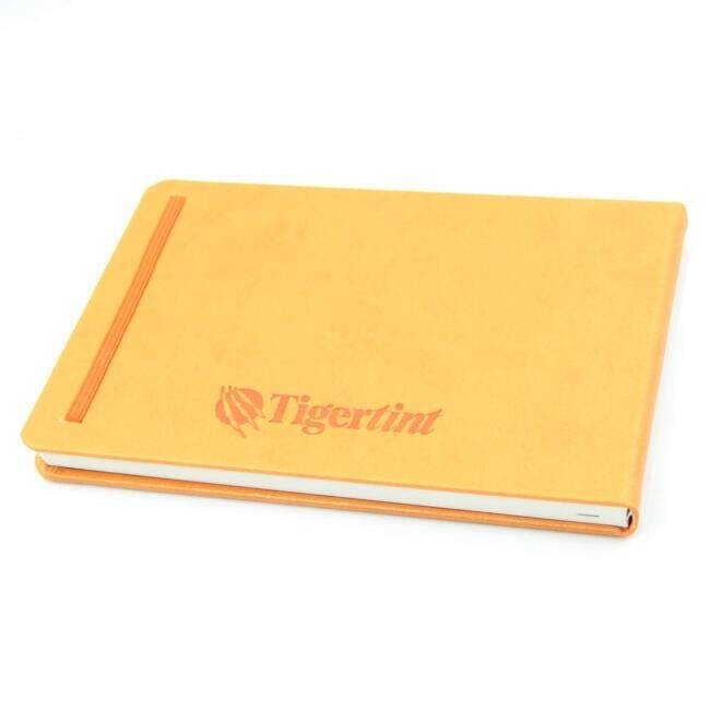 Tigertint Hard Cover Sketchbook 140 g A5 80 Sheets Orange - 1