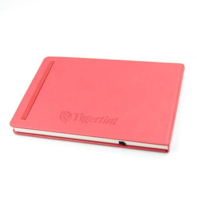Tigertint Hard Cover Sketchbook 140 g A5 80 Sheets Red - 1