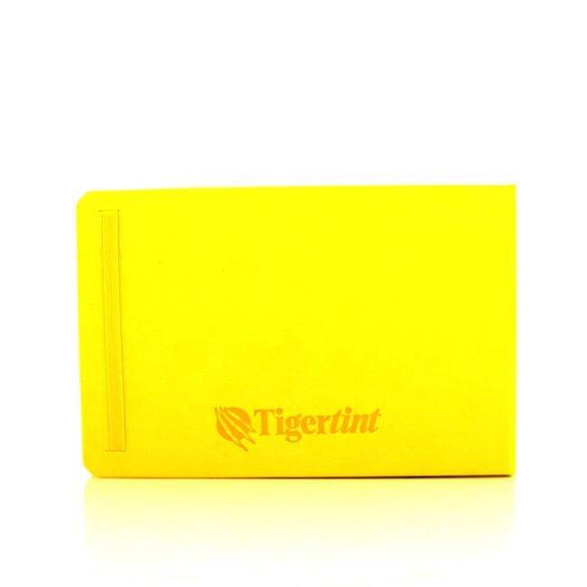 Tigertint Hard Cover Sketchbook 140g Horizontal A5 80 Sheets Yellow - 1