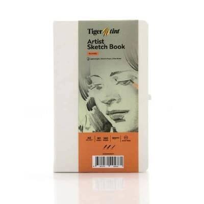 Tigertint Sketchbook Hard Cover Sketchbook 90 gr A5 80 Sheets White - 1