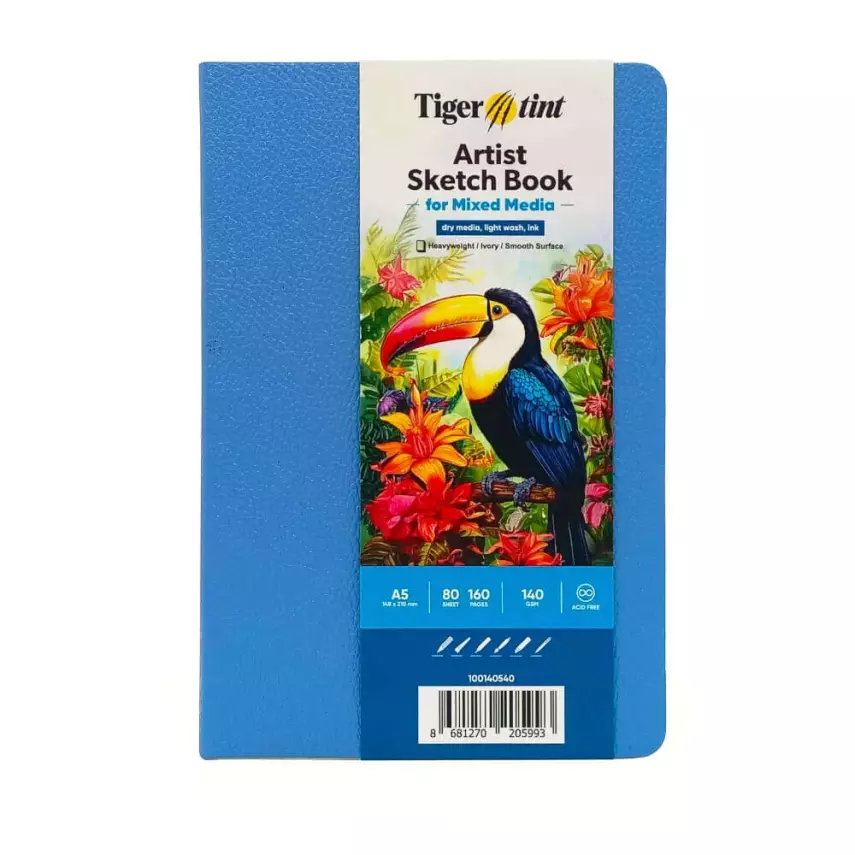 Tigertint Soft Kapak Defter 140gr 80yp. Gök Mavi - 1