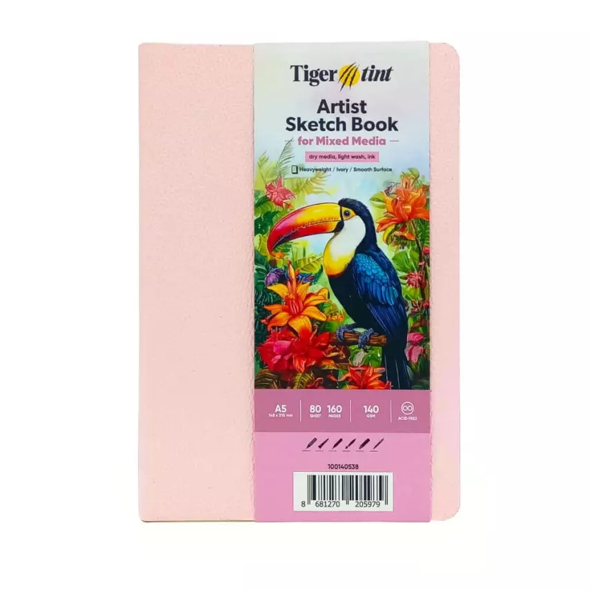 Tigertint Soft Kapak Defter 140gr 80yp. Şeker Pembe - 1