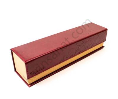 Tiryaki Art Imitation Leather Pen Holder Large Claret Red (1)