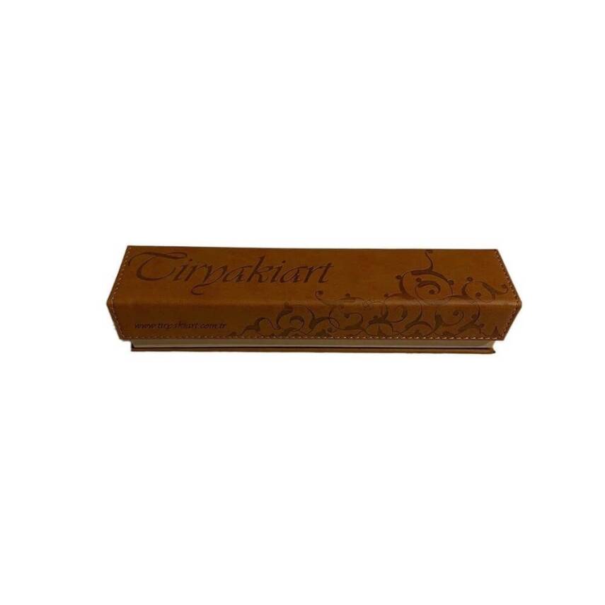 Tiryaki Art Imitation Leather Pen Holder Medium Size Tan - 1