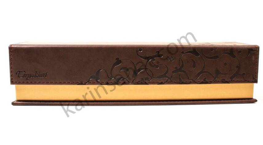 Tiryaki Art Imitation Leather Pen Holder Small Brown - 3