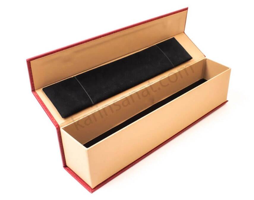 Tiryaki Art Imitation Leather Pen Holder XL Size Red - 1