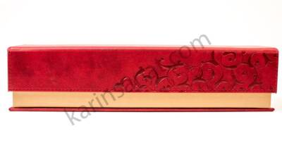 Tiryaki Art Imitation Leather Pen Holder XL Size Red - 3