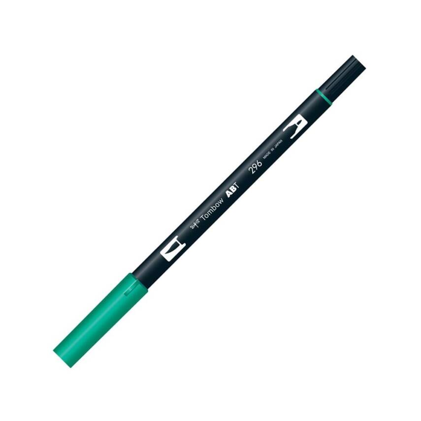 Tombow Dual Brush Pen Graphic Drawing Pen 296 Green - 1