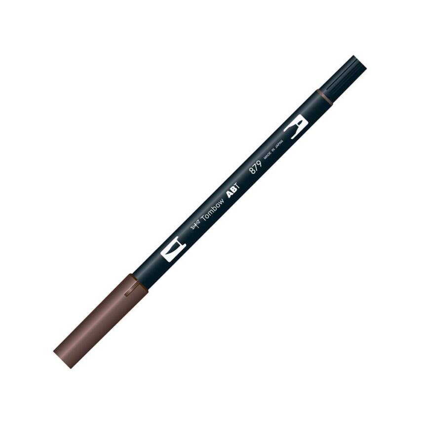 Tombow Dual Brush Pen Graphic Drawing Pen 879 Brown - 1