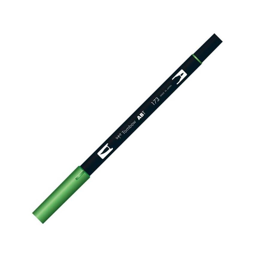 Tombow Dual Brush Pen Graphic Drawing Pen Willow Green 173 - 1