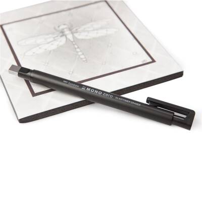 Tombow Mono Zero Retractable Pencil Eraser 2.5x5 mm - Black - 3