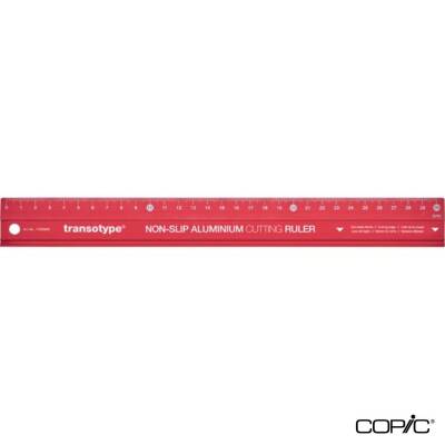 Transotype Aluminum Non-Slip Ruler 30 Cm - 1