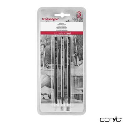 Transotype Charcoal Pencil Set of 3
