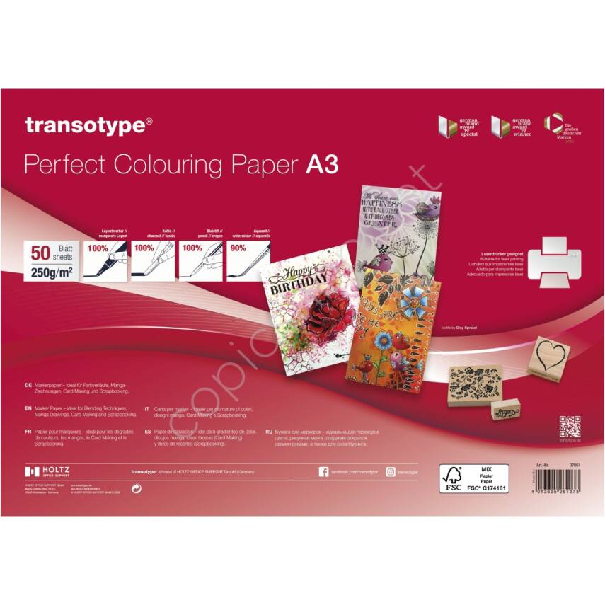 Transotype Marker Kağıdı A3 250 g 50 Yaprak - 1