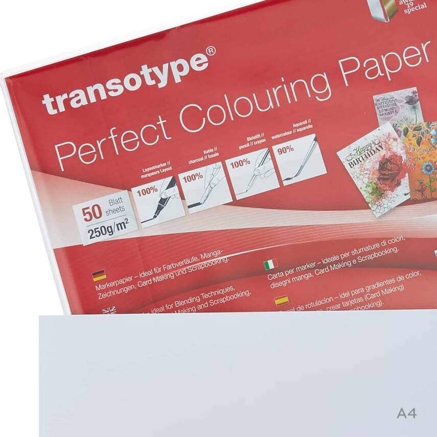 Transotype Marker Paper A4 250 g 50 Sheets - 1