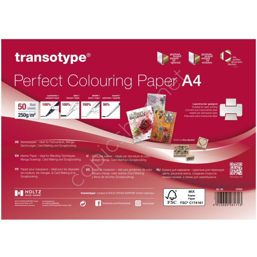 Transotype Marker Kağıdı A4 250 g 50 Yaprak - 1
