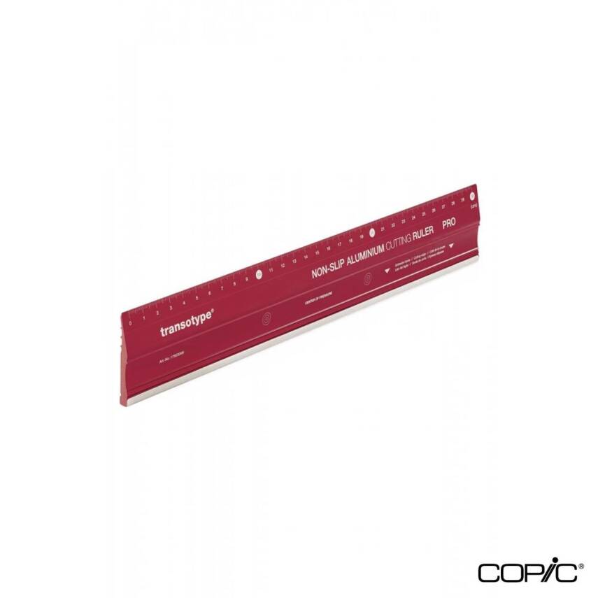 Transotype Profesyonel Alüminyum Kaymaz Cetvel 30 Cm - 2