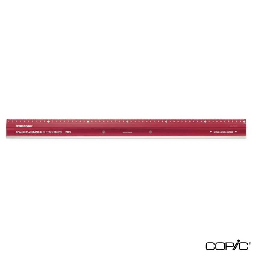 Transotype Profesyonel Alüminyum Kaymaz Cetvel 60 Cm - 1