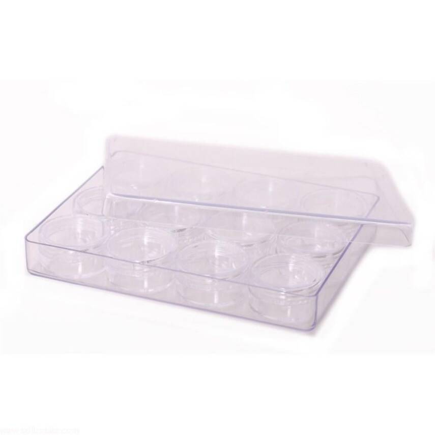 Transparent Bottle Set Large 12 Pieces - 1