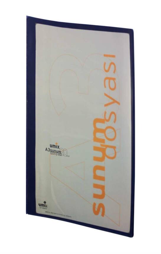 Umix A4 Presentation Folder Black 10 Bags - 1