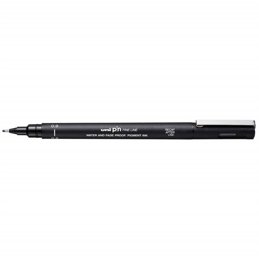 Uni-Ball Pin Fine Line Teknik Çizim Kalemi 0.9 mm Siyah - 1