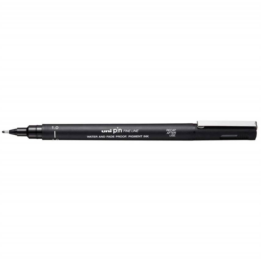 Uni-Ball Pin Fine Line Teknik Çizim Kalemi 1.0 mm Siyah - 1
