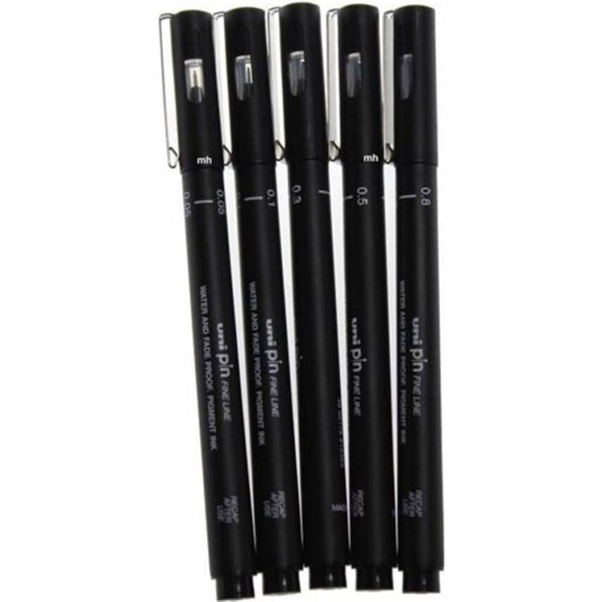 Uni Pin Fineliner 5'li Set - 2