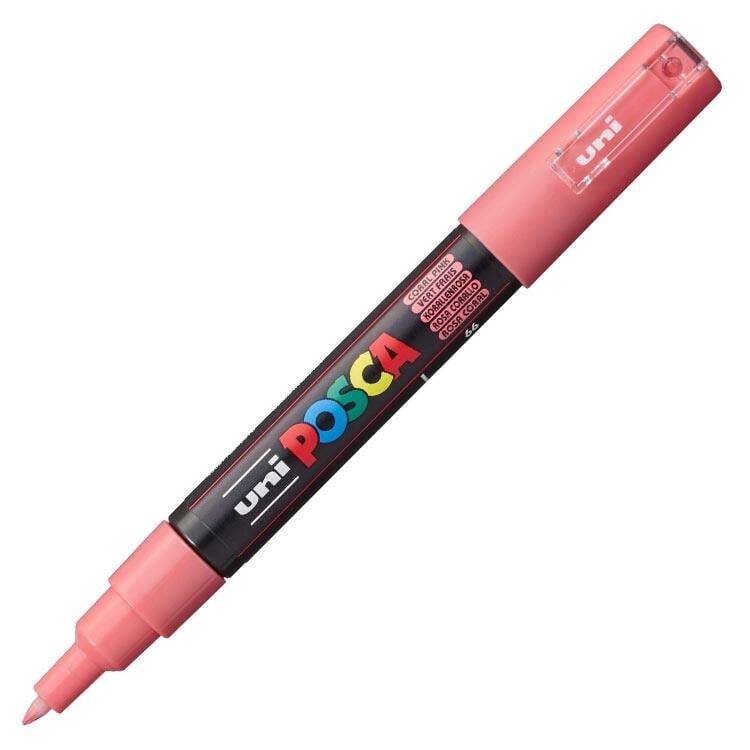 Uni Posca PC-1M Acrylic Marker 0.7 mm Coral Pink - 1