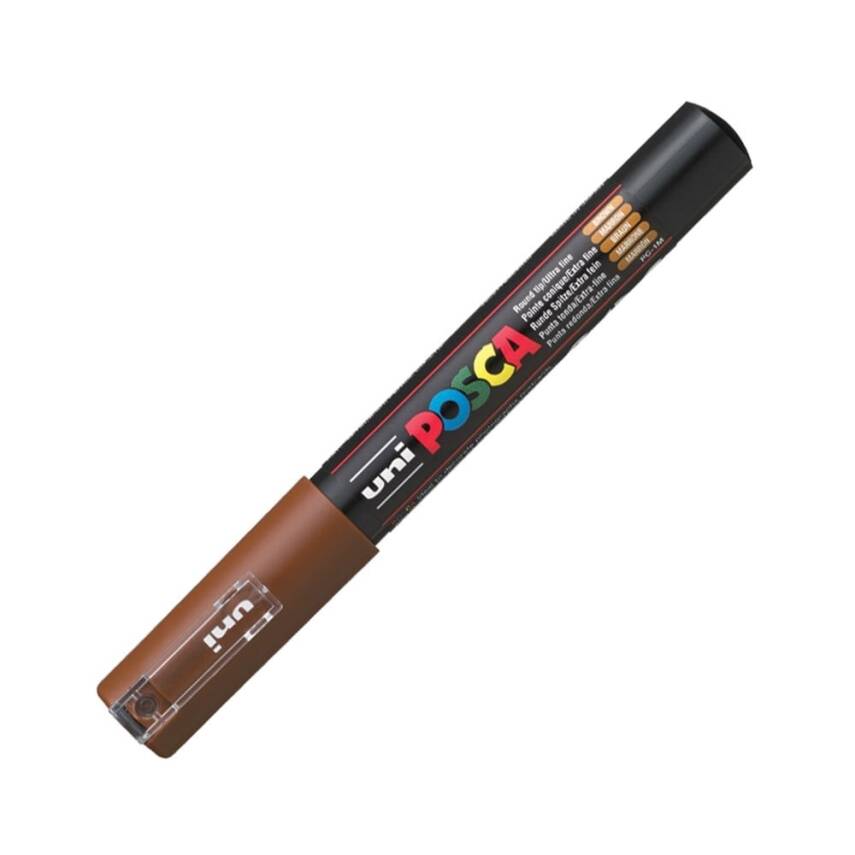 Uni Posca Pc-1M Boyama Markörü 0.7 mm Kahverengi - 1