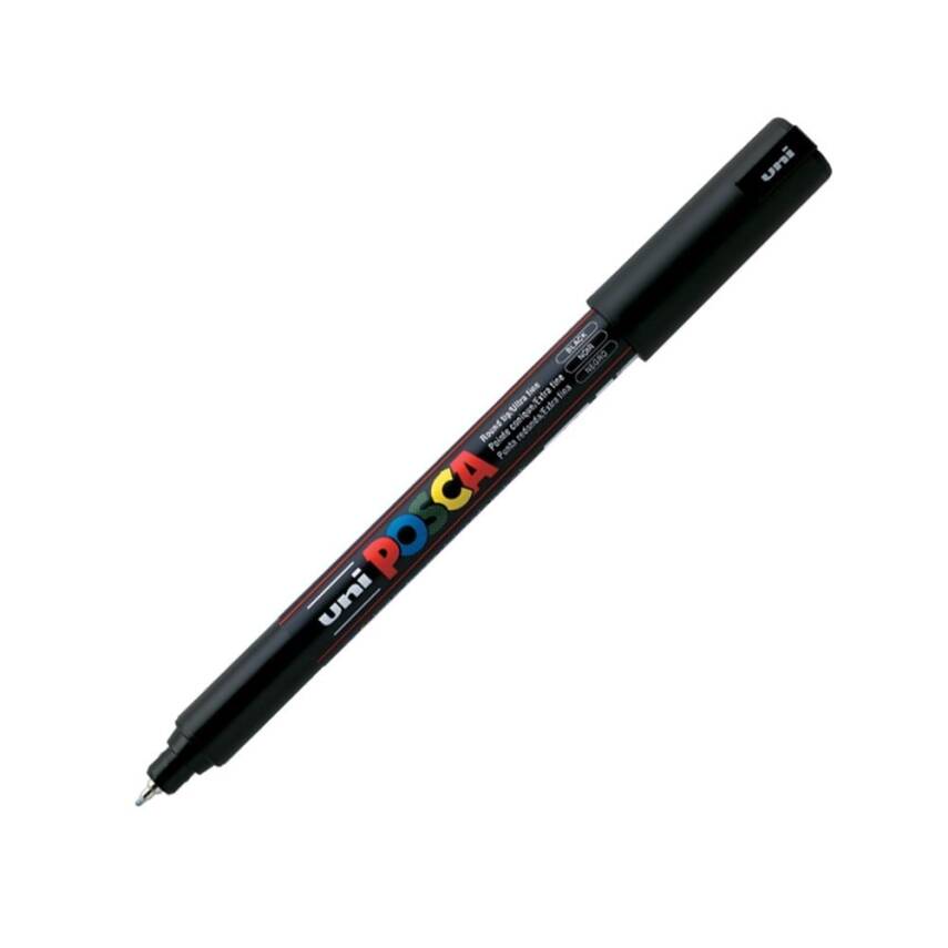 Uni Posca Pc-1Mr Acrylic Marker 0.7 mm Black - 1