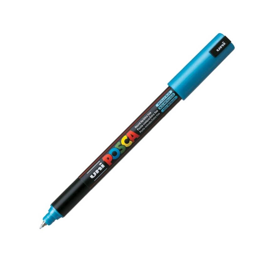 Uni Posca Pc-1Mr Acrylic Marker 0.7 mm Blue - 1