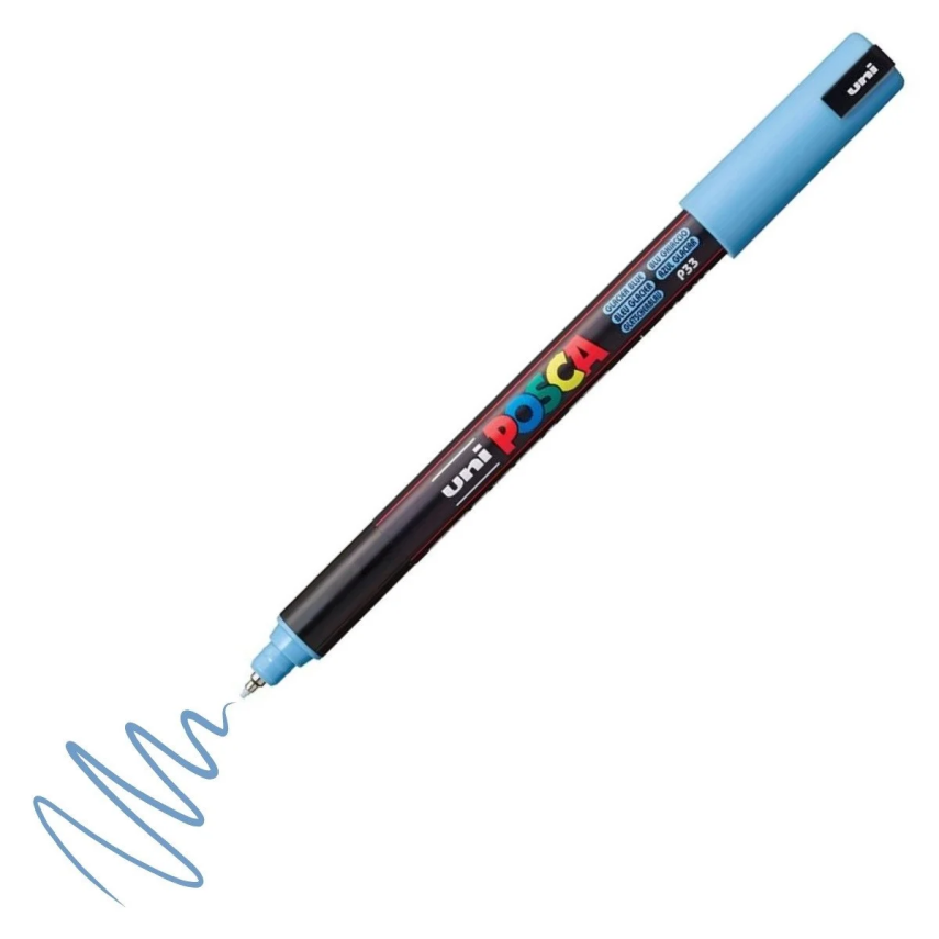 Uni Posca Pc-1Mr Acrylic Marker 0.7 mm Ice Blue - 1