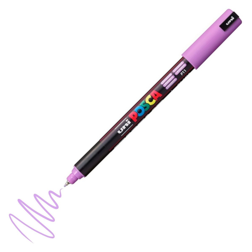 Uni Posca Pc-1Mr Acrylic Marker 0.7 mm Lavender - 1