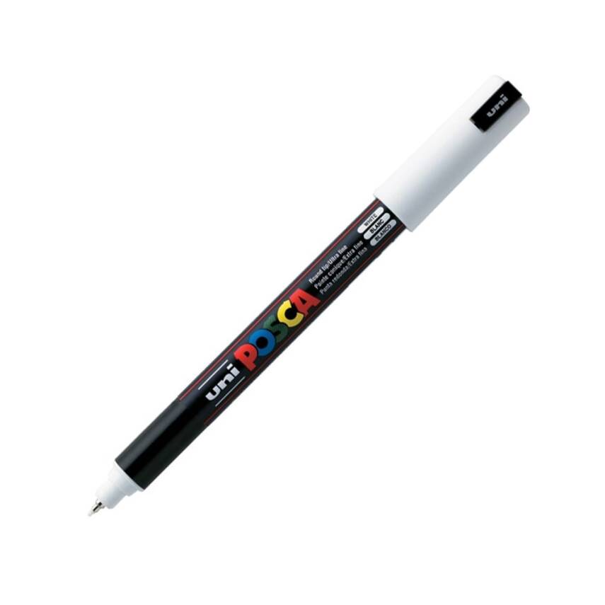 Uni Posca Pc-1Mr Boyama Markörü 0.7 mm Beyaz - 1