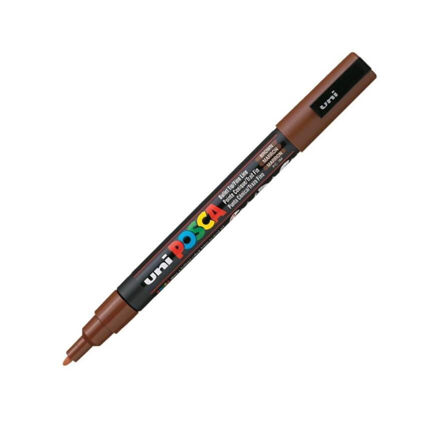 Uni Posca Pc-3M Acrylic Marker 0.9-1.3 mm Brown - 1