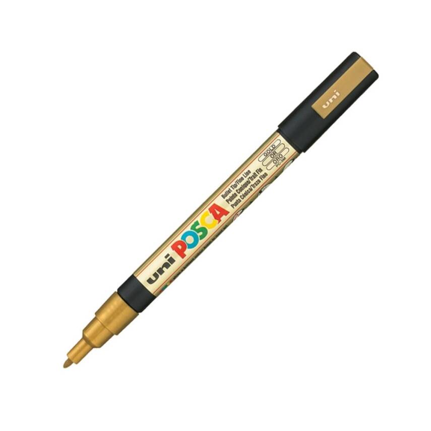 Uni Posca Pc-3M Acrylic Marker 0.9-1.3 mm Gold - 1