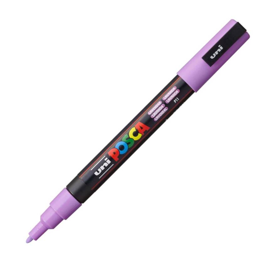 Uni Posca Pc-3M Acrylic Marker 0.9-1.3 mm Lavender - 2