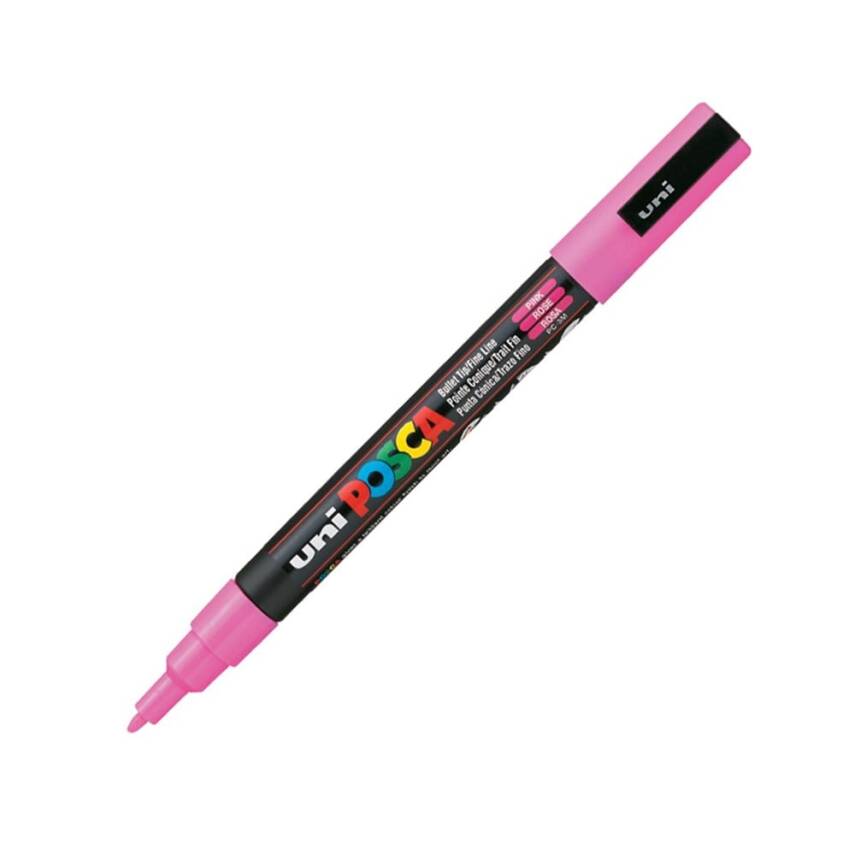 Uni Posca Pc-3M Acrylic Marker 0.9-1.3 mm Pink - 1