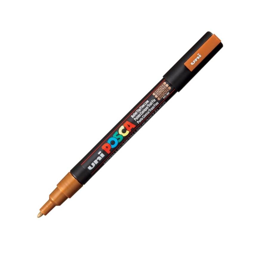Uni Posca Pc-3M Boyama Markörü 0.9-1.3 mm Bronz - 1