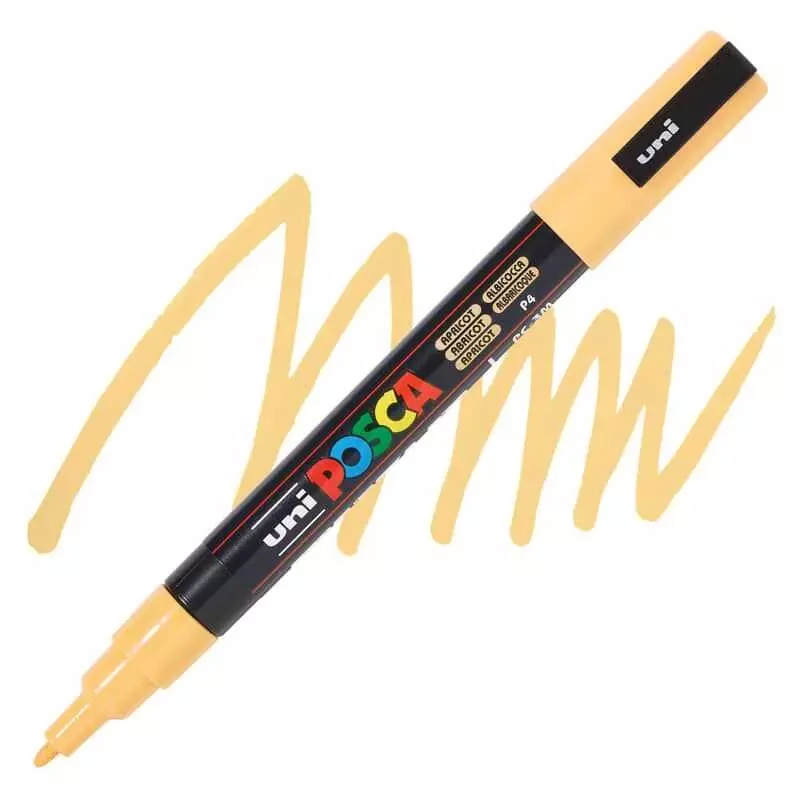 Uni Posca Pc-3M Boyama Markörü 0.9-1.3 mm Kayısı - 1
