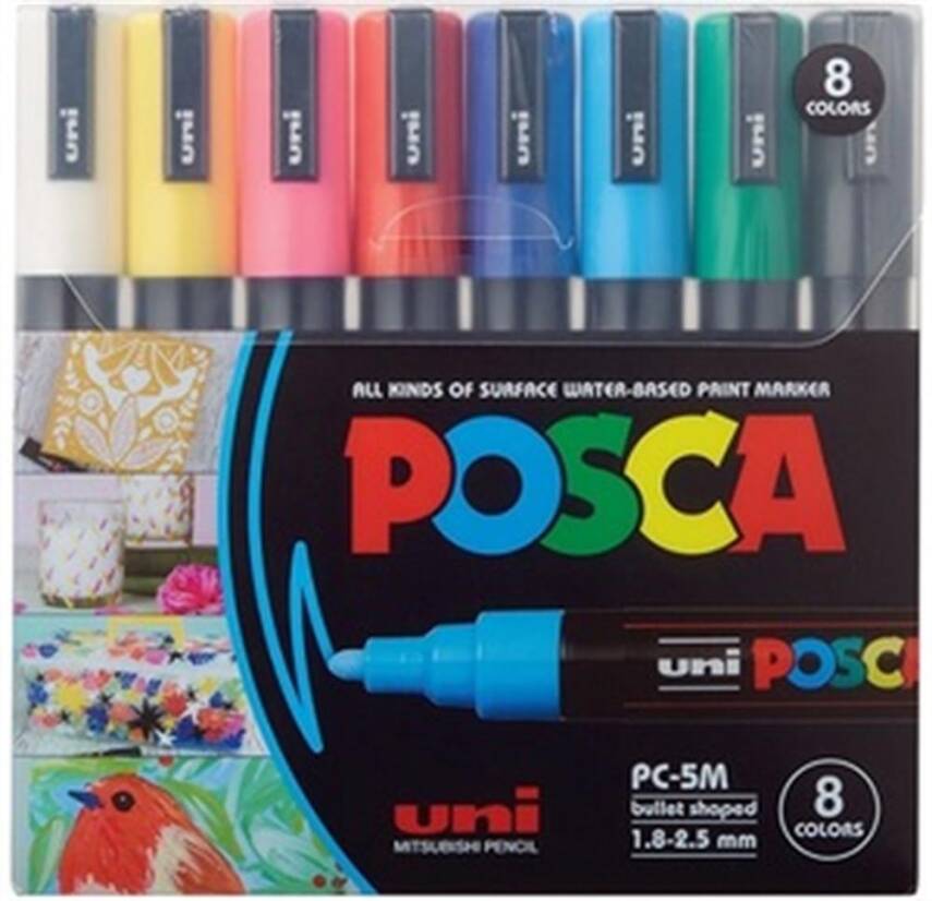 Uni Posca PC-5M 1.8-2.5 mm 8 Pack Anacolor - 4