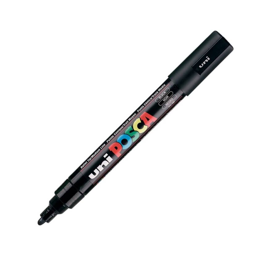 Uni Posca Pc-5M Acrylic Marker 1.8-2.5 mm Black - 1