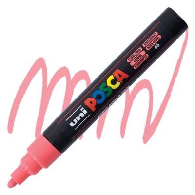Uni Posca Pc-5M Acrylic Marker 1.8-2.5 mm Coral Pink