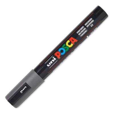 Uni Posca Pc-5M Acrylic Marker 1.8-2.5 mm Deep Gray