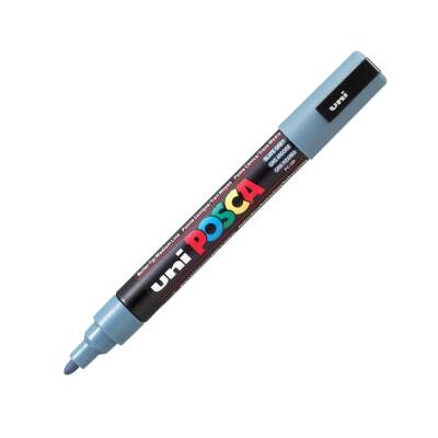 Uni Posca Pc-5M Acrylic Marker 1.8-2.5 mm Lead Gray
