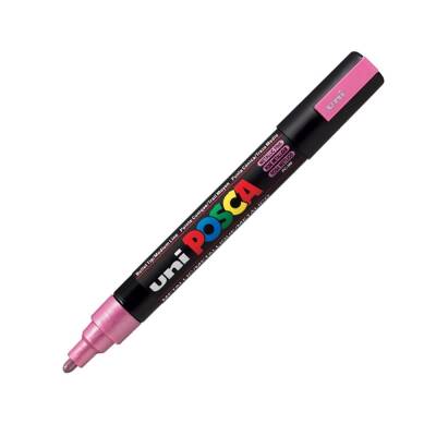 Uni Posca Pc-5M Acrylic Marker 1.8-2.5 mm Metallic Pink
