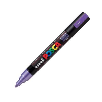 Uni Posca Pc-5M Acrylic Marker 1.8-2.5 mm Metallic Purple
