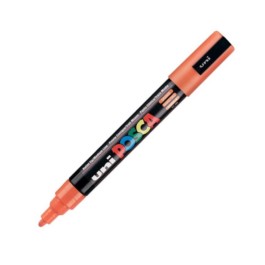 Uni Posca Pc-5M Acrylic Marker 1.8-2.5 mm Orange - 1