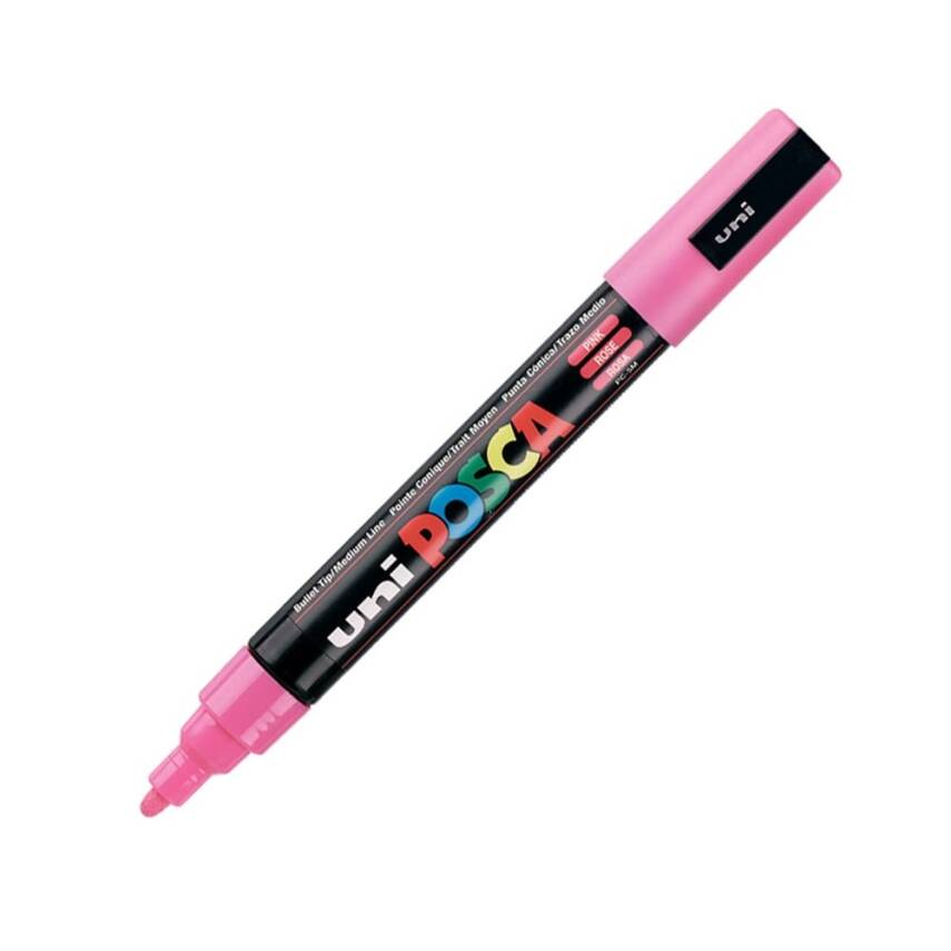 Uni Posca Pc-5M Acrylic Marker 1.8-2.5 mm Pink - 1